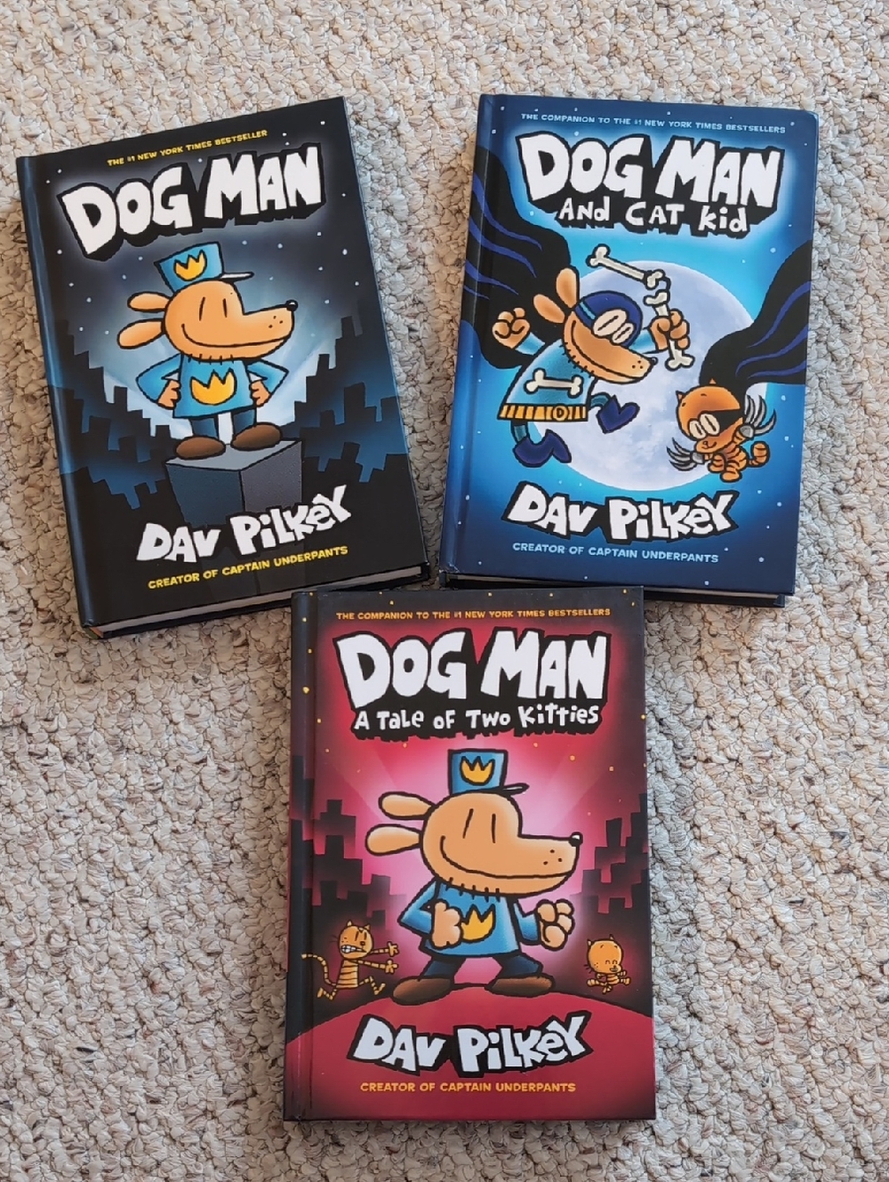 Set Of 3 Dog Man Books